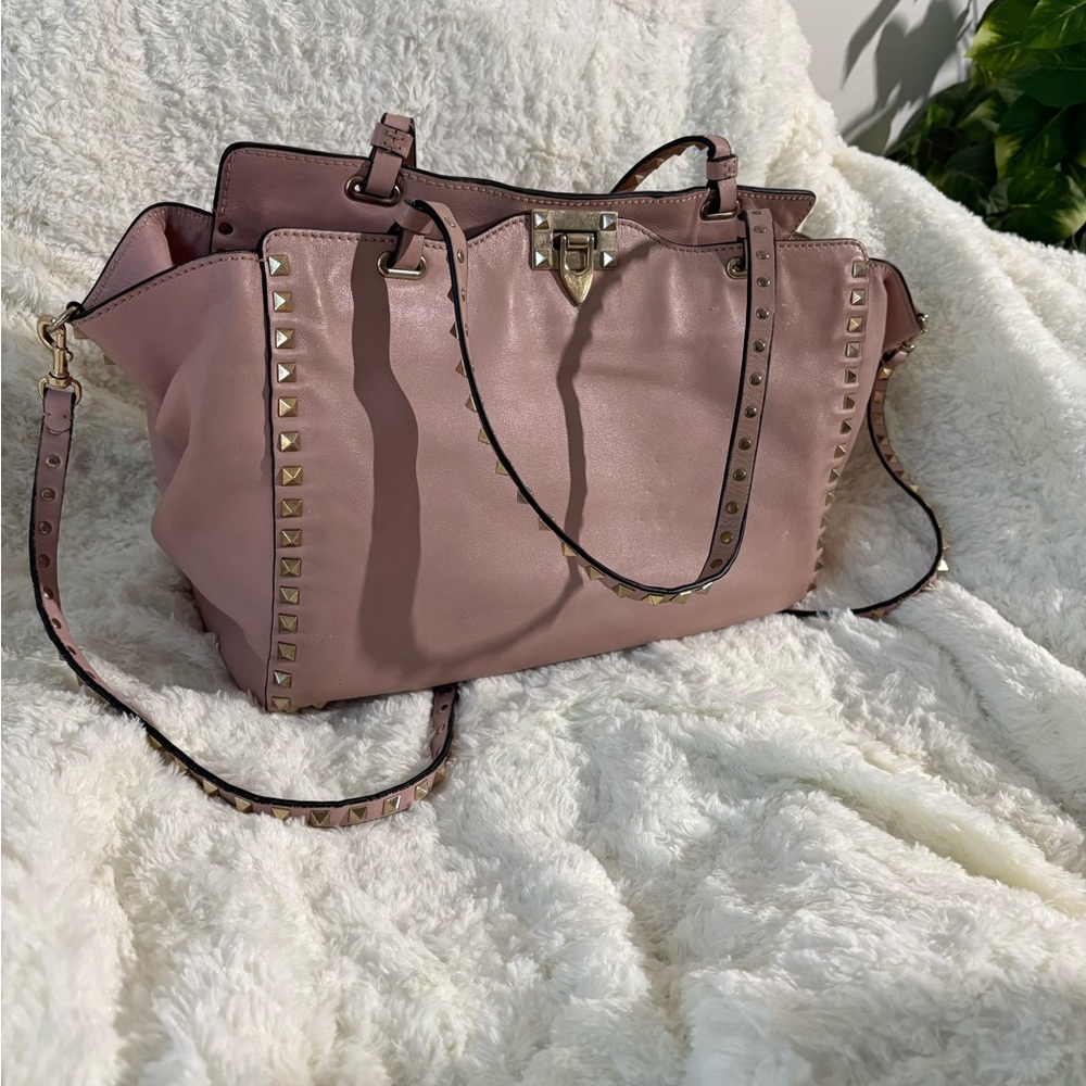 Valentino Garavani Blush Studded Tote
